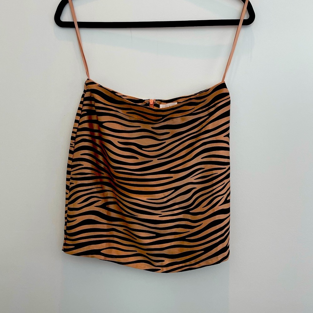 Superdown animal print skirt S